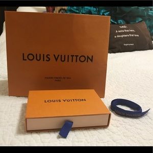 Louis Vuitton empty box, shopping bag, & ribbon!!
